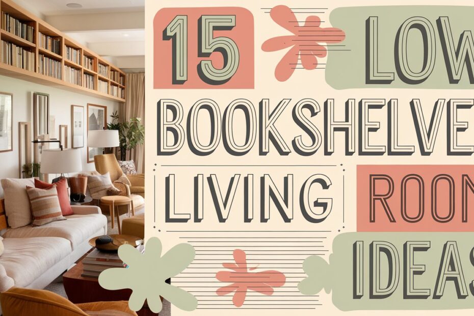 Low Bookshelves Living Room