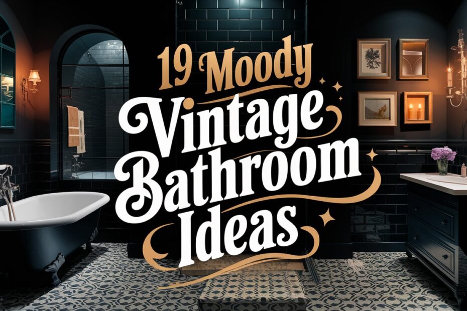 Moody Vintage Bathroom Ideas