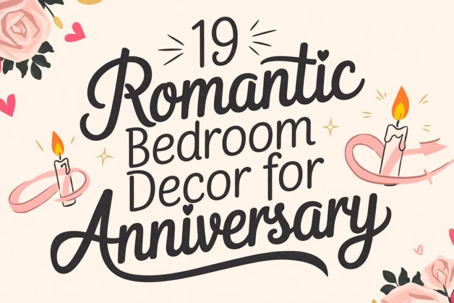 Romantic Bedroom Decor for Anniversary
