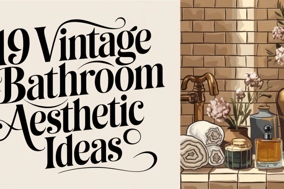 Vintage Bathroom Aesthetic