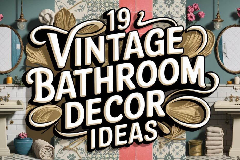 Vintage Bathroom Decor Ideas