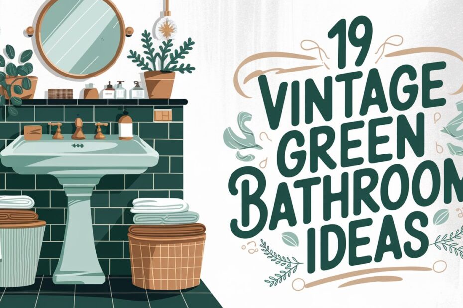 Vintage Green Bathroom Ideas
