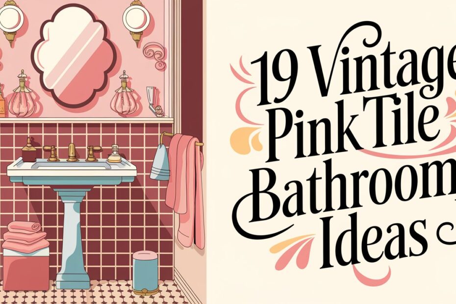 Vintage Pink Tile Bathroom Ideas