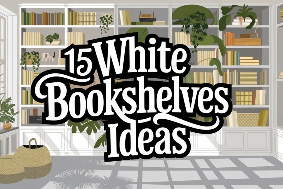 White Bookshelves