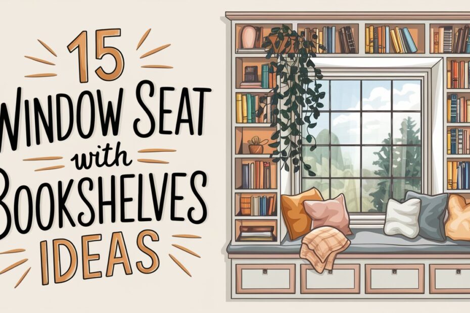 Window Seat with Bookshelves