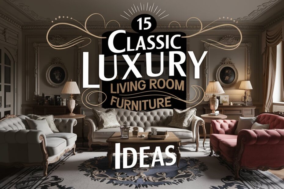 Classic Luxury Living Room Furniture Ideas