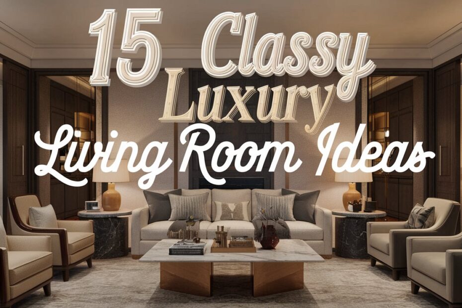 Classy Luxury Living Room Ideas