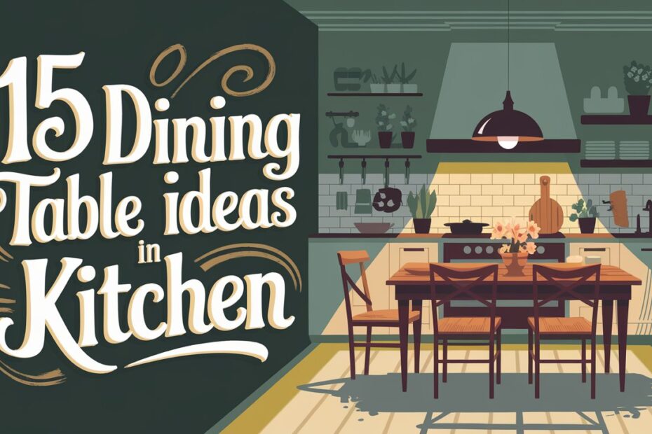 Dining Table Ideas in Kitchen