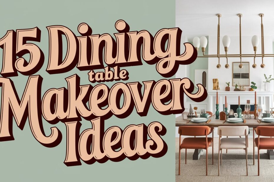 Dining Table Makeover Ideas