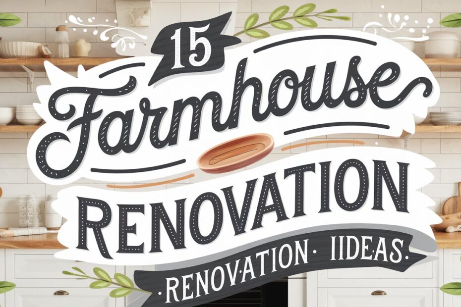 Farmhouse Kitchen Renovation Ideas