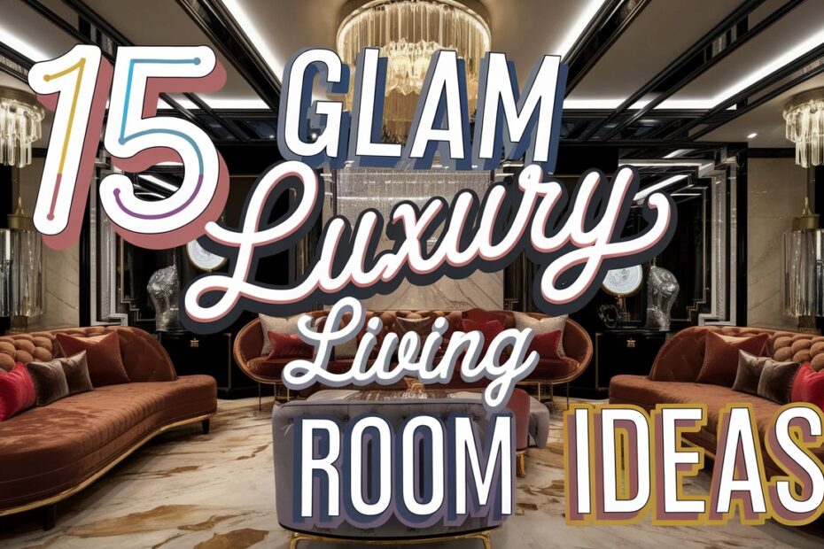Glam Luxury Living Room Ideas