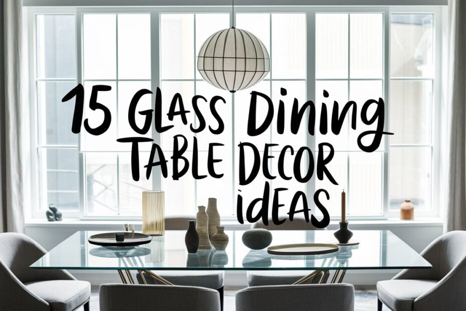 Glass Dining Table Decor Ideas