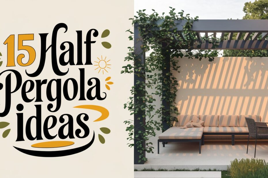 Half Pergola Ideas