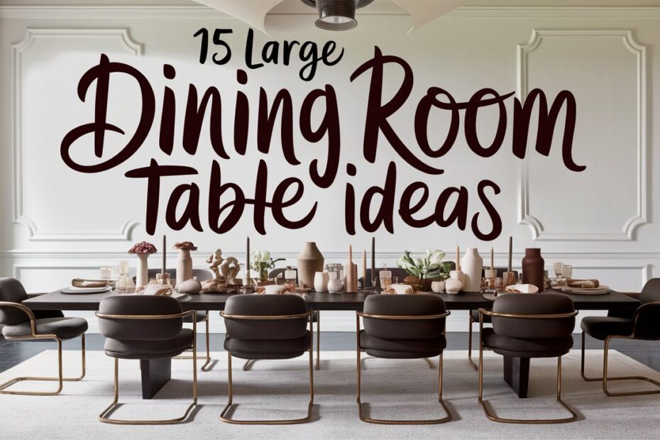Large Dining Room Table Ideas