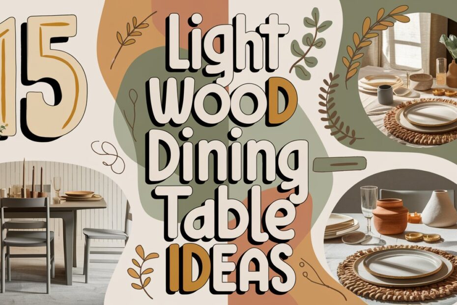 Light Wood Dining Table Ideas
