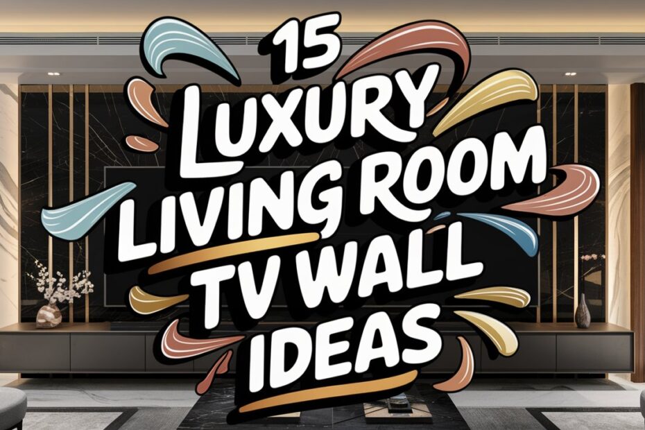 Luxury Living Room TV Wall Ideas