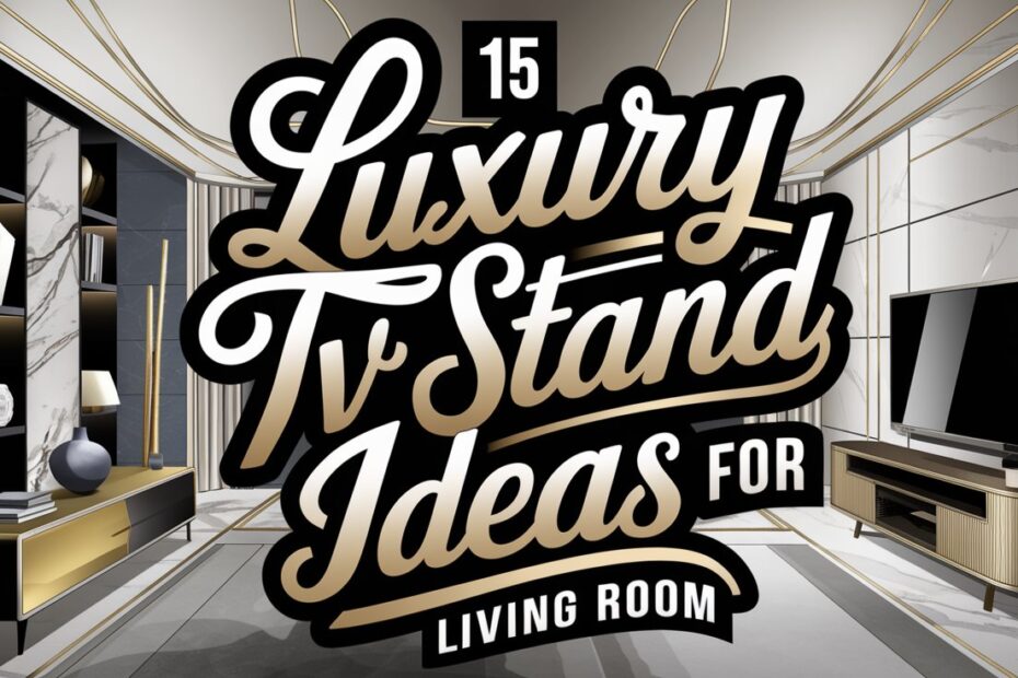 Luxury TV Stand Ideas for Living Room