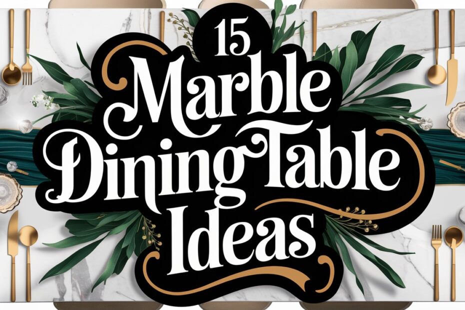 Marble Top Dining Table Ideas