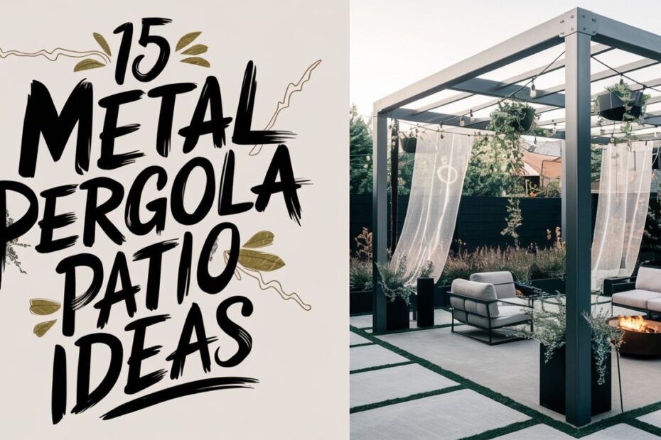 Metal Pergola Patio Ideas