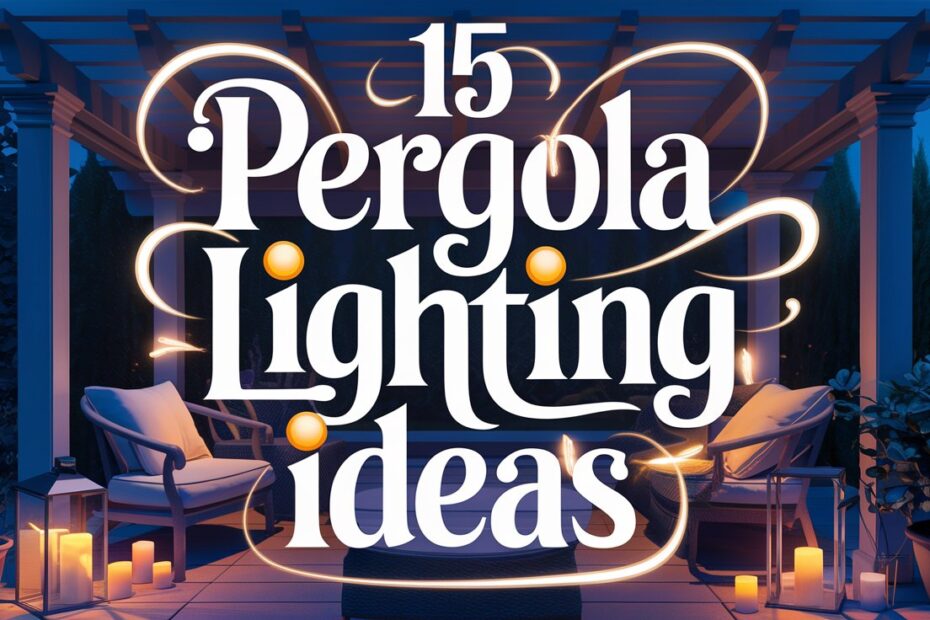 Pergola Lighting Ideas