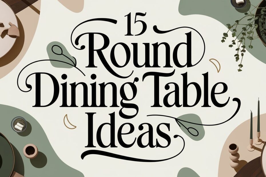 Round Dining Table Ideas