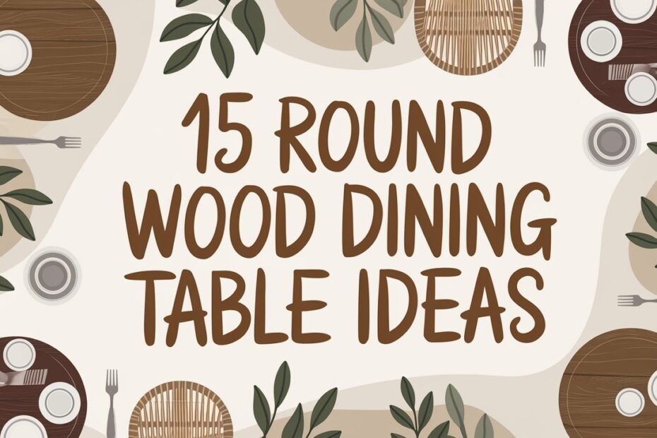 Round Wood Dining Table Ideas