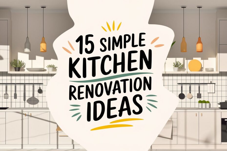 Simple Kitchen Renovation Ideas