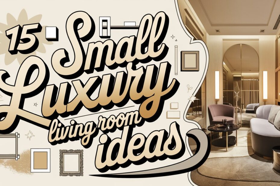 Small Luxury Living Room Ideas