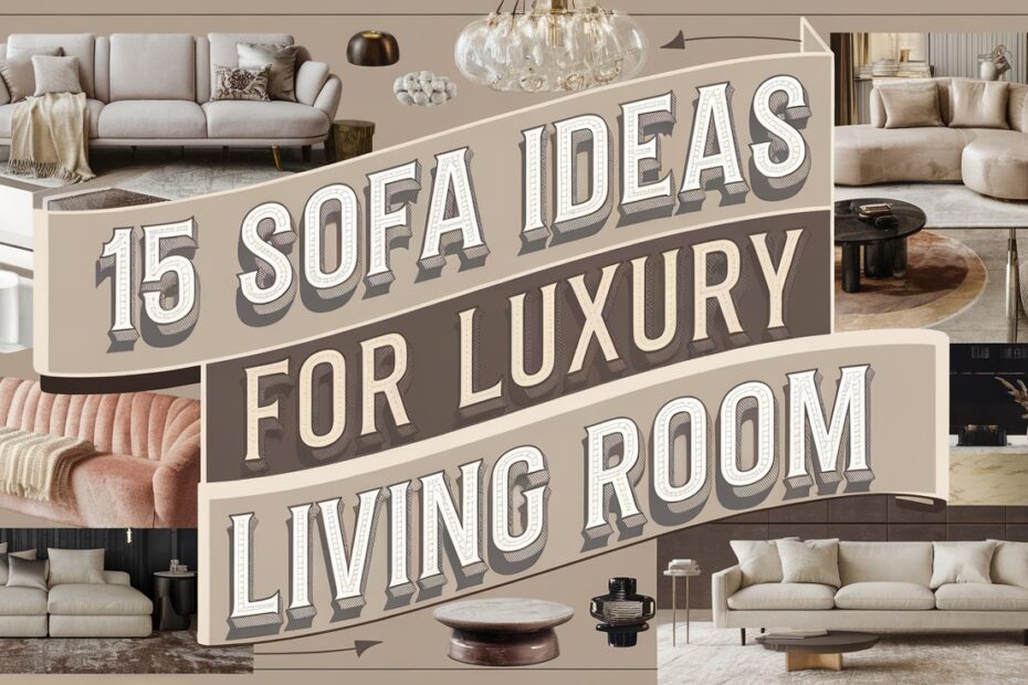 Sofa Ideas for Luxury Living Room