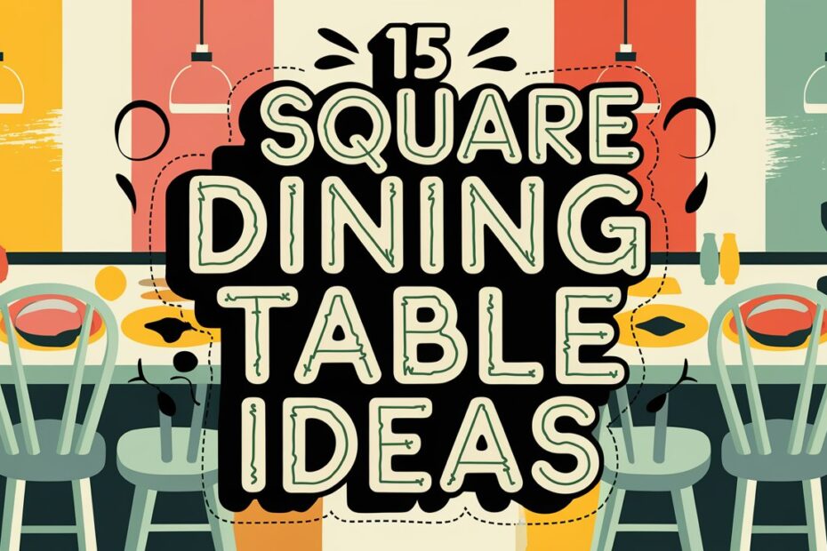 Square Dining Table Ideas