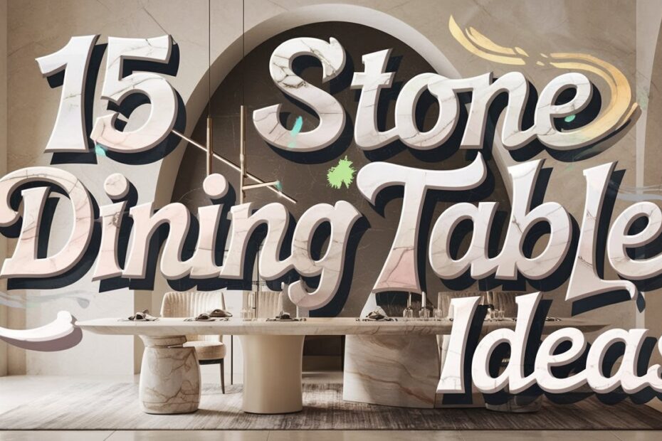 Stone Dining Table Ideas