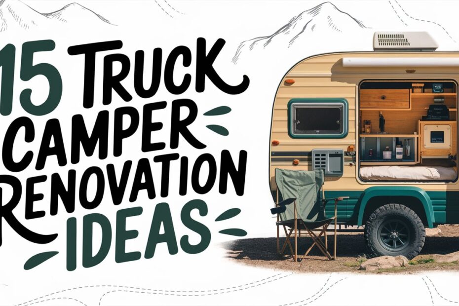 Truck Camper Renovation Ideas