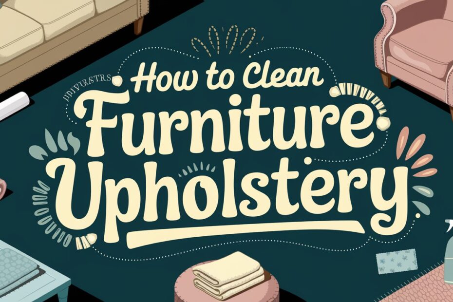 How to Clean Furniture Upholstery