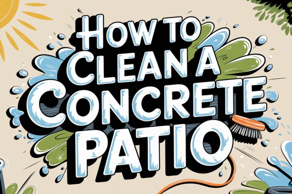 How to Clean a Concrete Patio