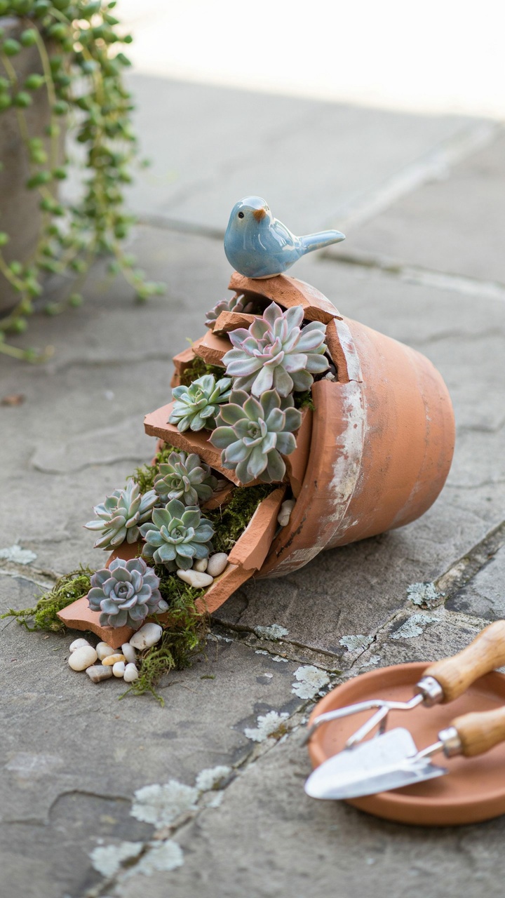 Broken Terracotta Pots