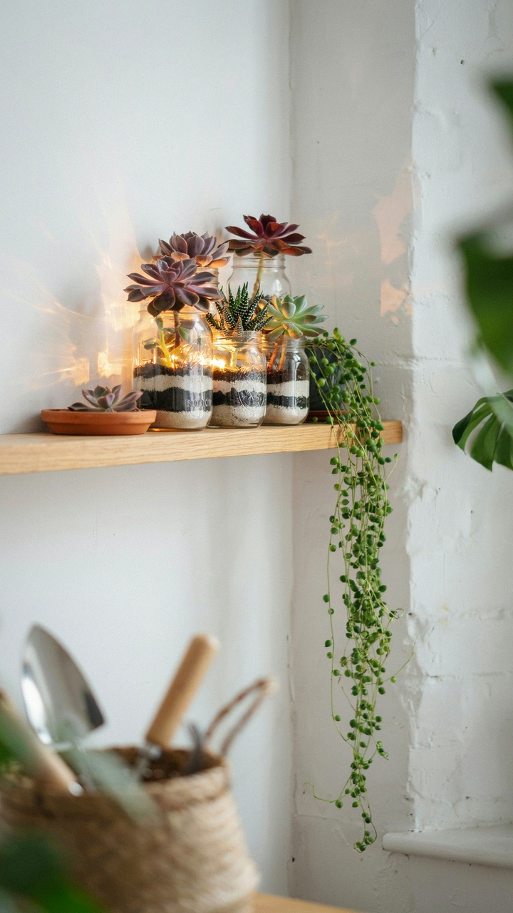Glass Jars and Wine Bottles