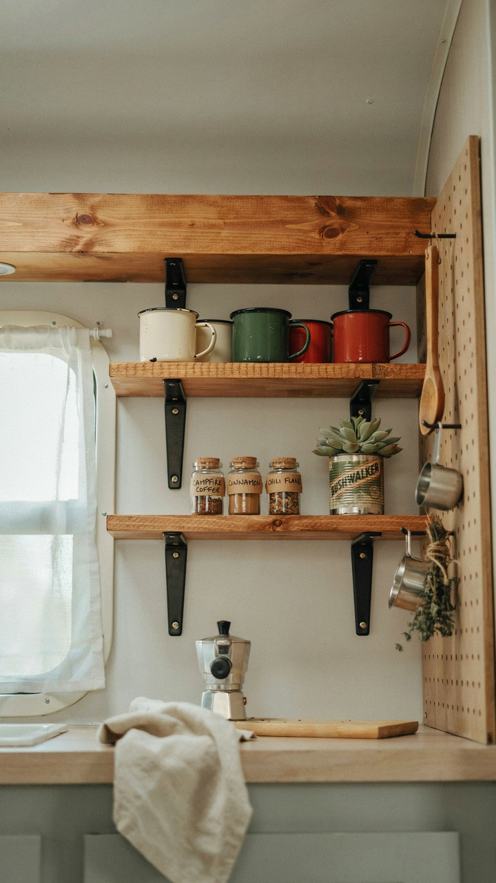 Install Open Shelving for Storage