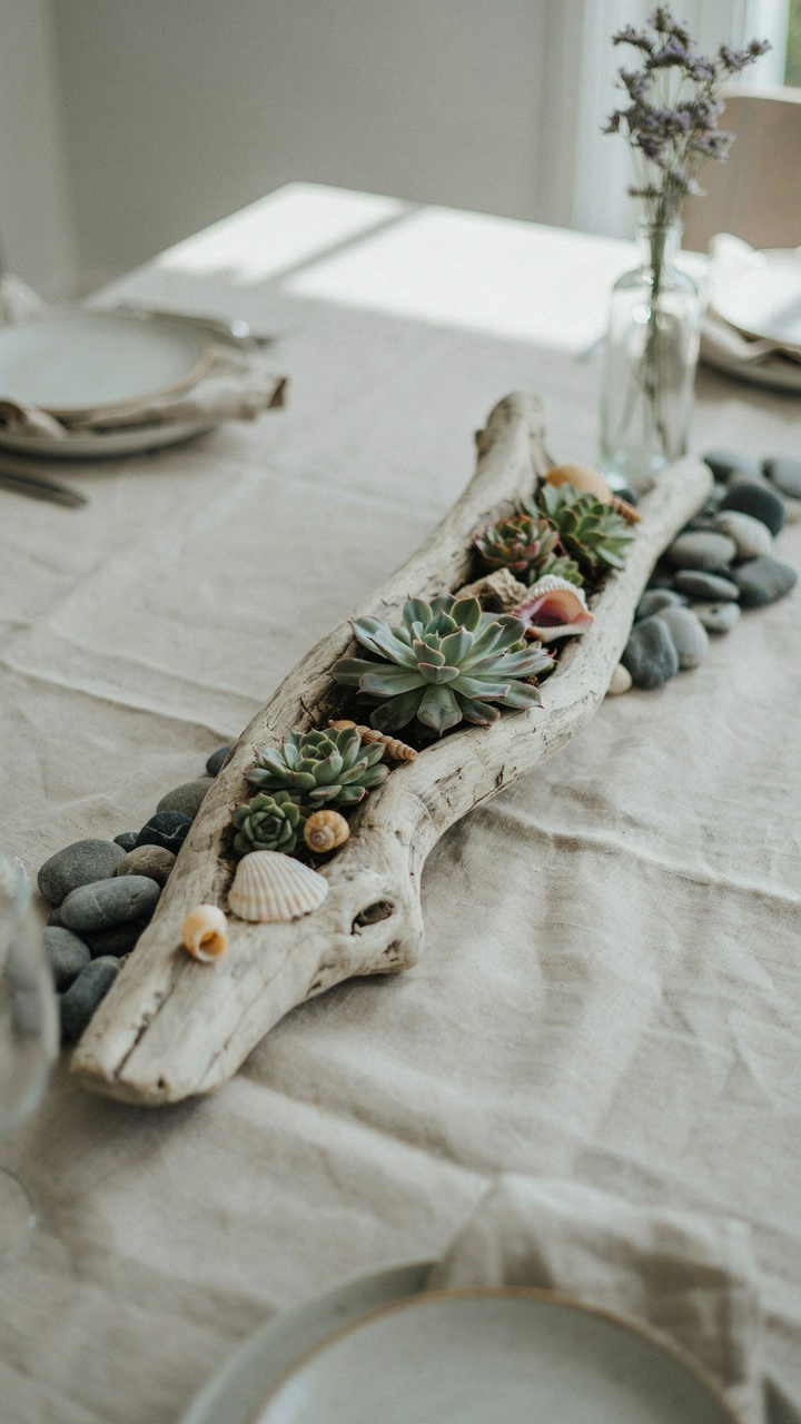 The Driftwood and Succulent Arrangement