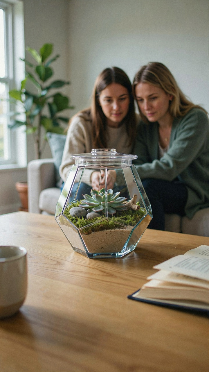 The Glass Terrarium Succulent Centerpiece