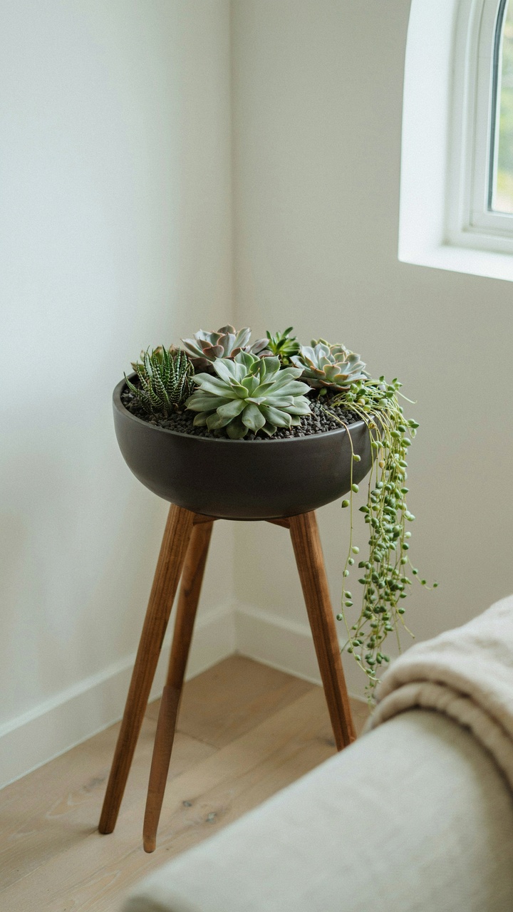 The Succulent Bowl with Centerpiece Focal Point